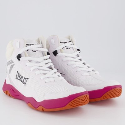 Tênis Everlast Strike 4 Feminino Branco e Rosa