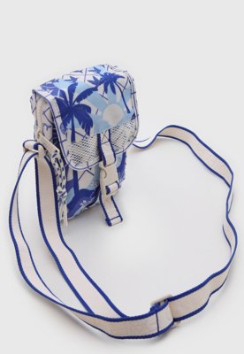 Bolsa FARM Estampa Tropical Azul