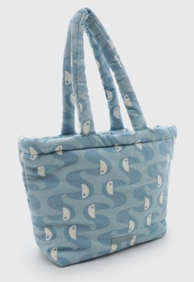 Bolsa Grande FARM Estampada Azul