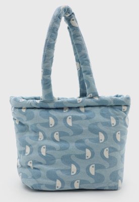 Bolsa Grande FARM Estampada Azul