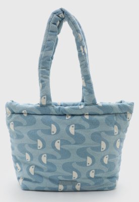 Bolsa Grande FARM Estampada Azul