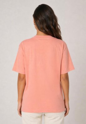 Camiseta Feminina FARM Estampa Samba de Roda Rosa