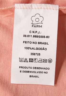 Camiseta Feminina FARM Estampa Samba de Roda Rosa