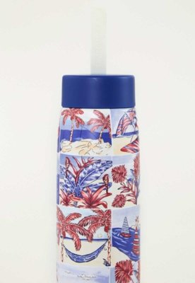 Garrafa FARM Que Sede 750ml Estampada Azul
