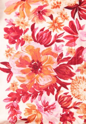 Saia Feminina FARM Longa Floral Rosa