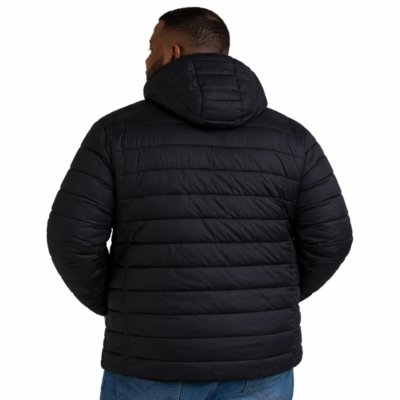 Roupa Plus Size FMF Jaqueta Preta Oversize Moda Plus size Masculina Preto