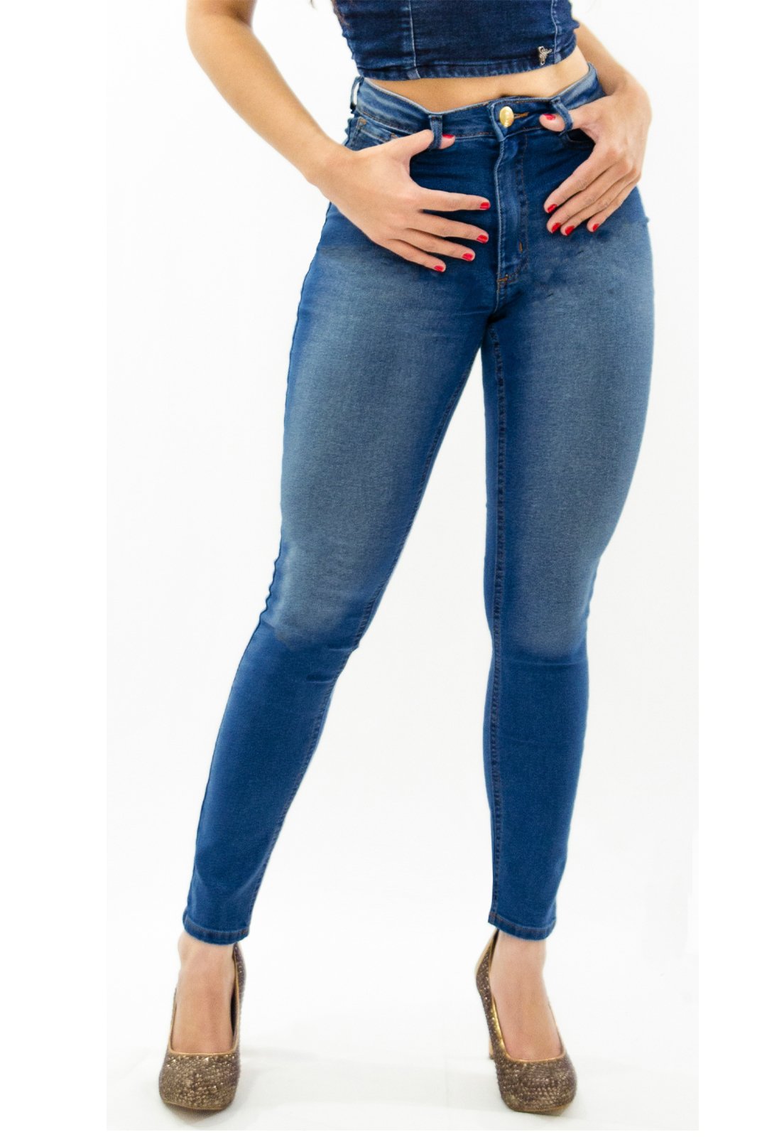 dafiti calça jeans feminina cintura alta