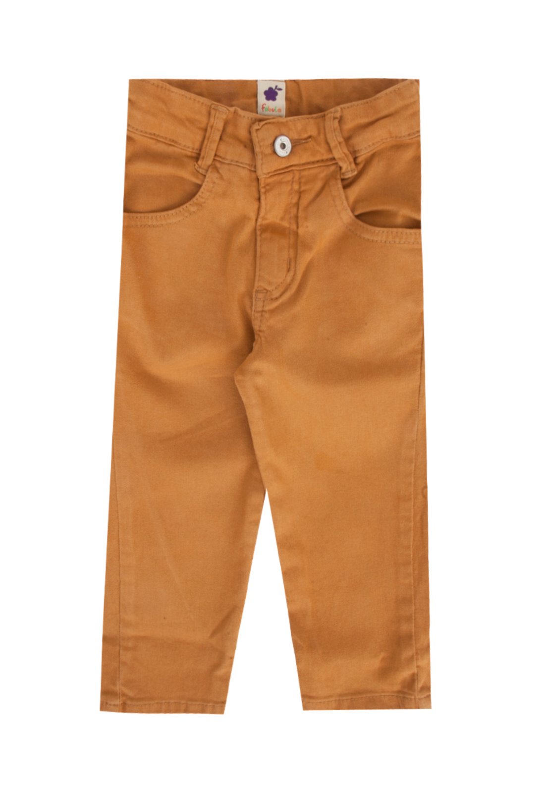 calça de sarja infantil bege