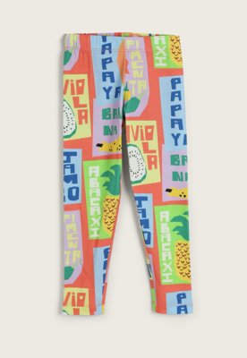 CALÇA LEGGING INFANTIL ESTAMPADA FRUTA