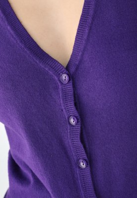 Cardigan Facinelli Liso Roxo