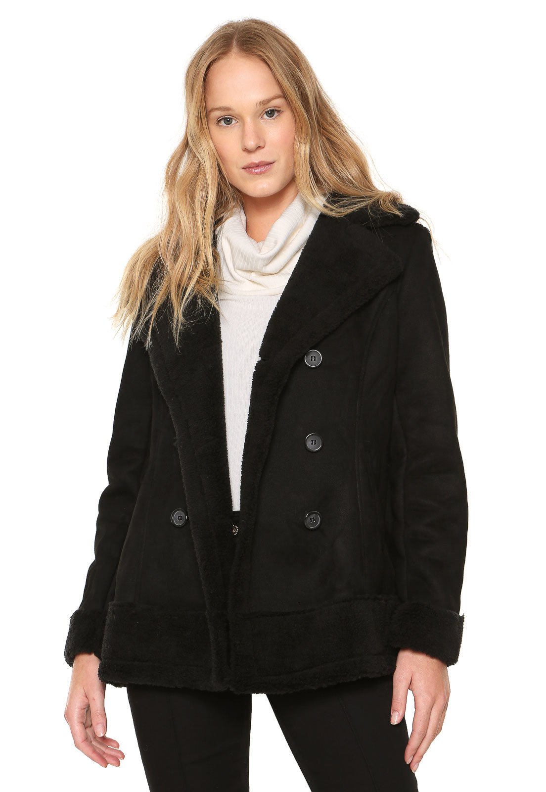 casaco facinelli by mooncity botões preto