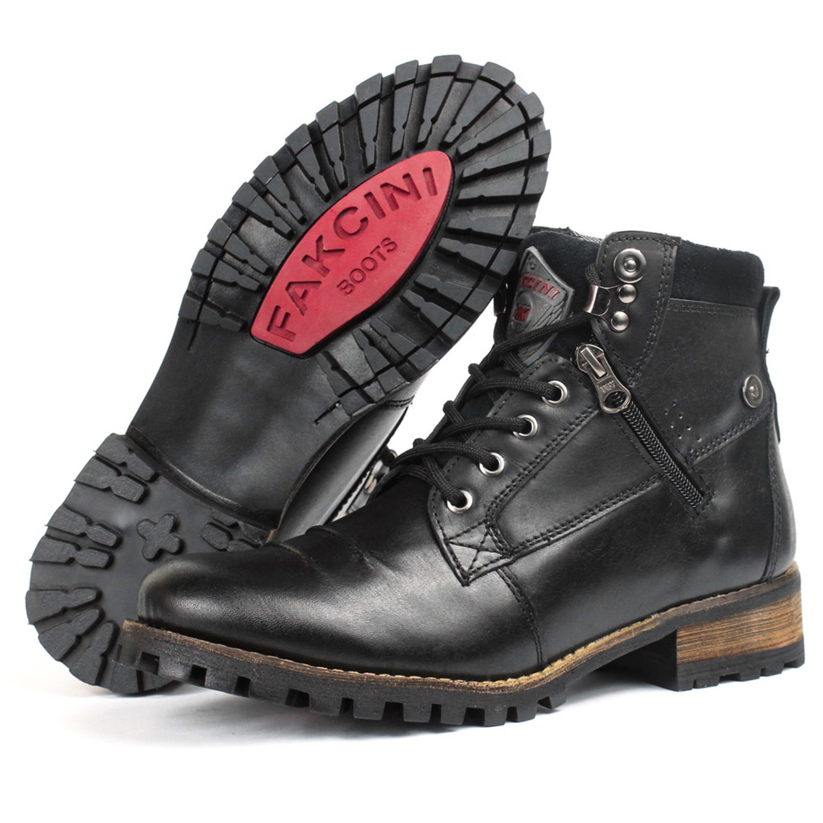 bota masculina solado de madeira