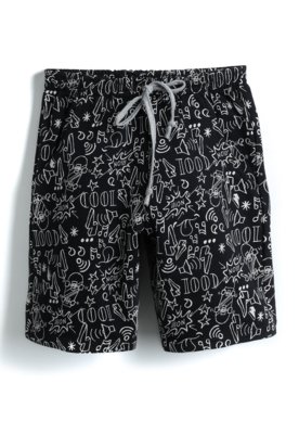 BERMUDA FAKINI MENINO FULL PRINT PRETA BERMUDA FAKINI MENINO FULL PRINT PRETA