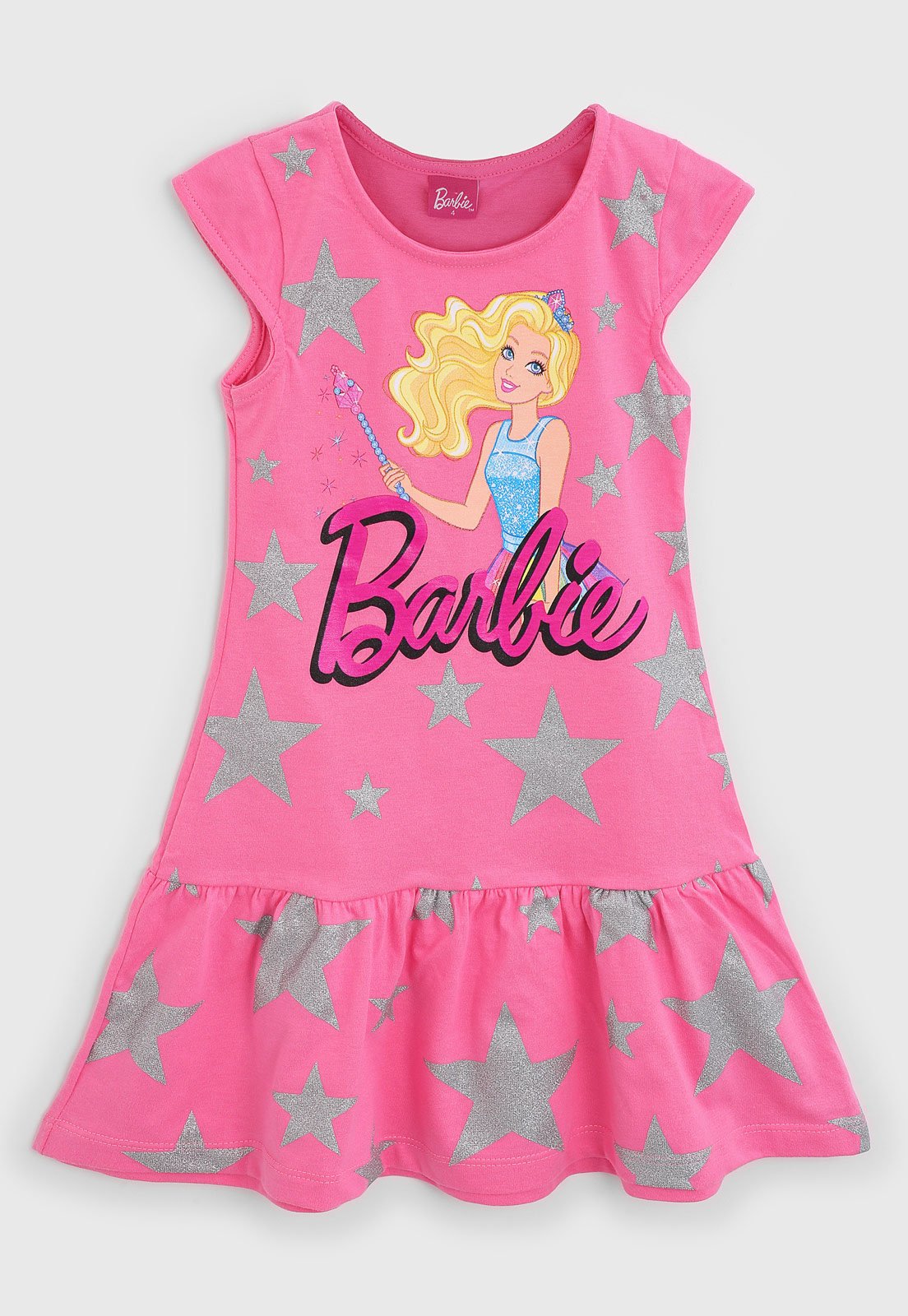 Vestido Infantil Verão Barbie, Em Stretch Denin, Produto Licenciado -  Fakini - Loja de Roupa Infantil Para Meninas, Meninos e Bebês