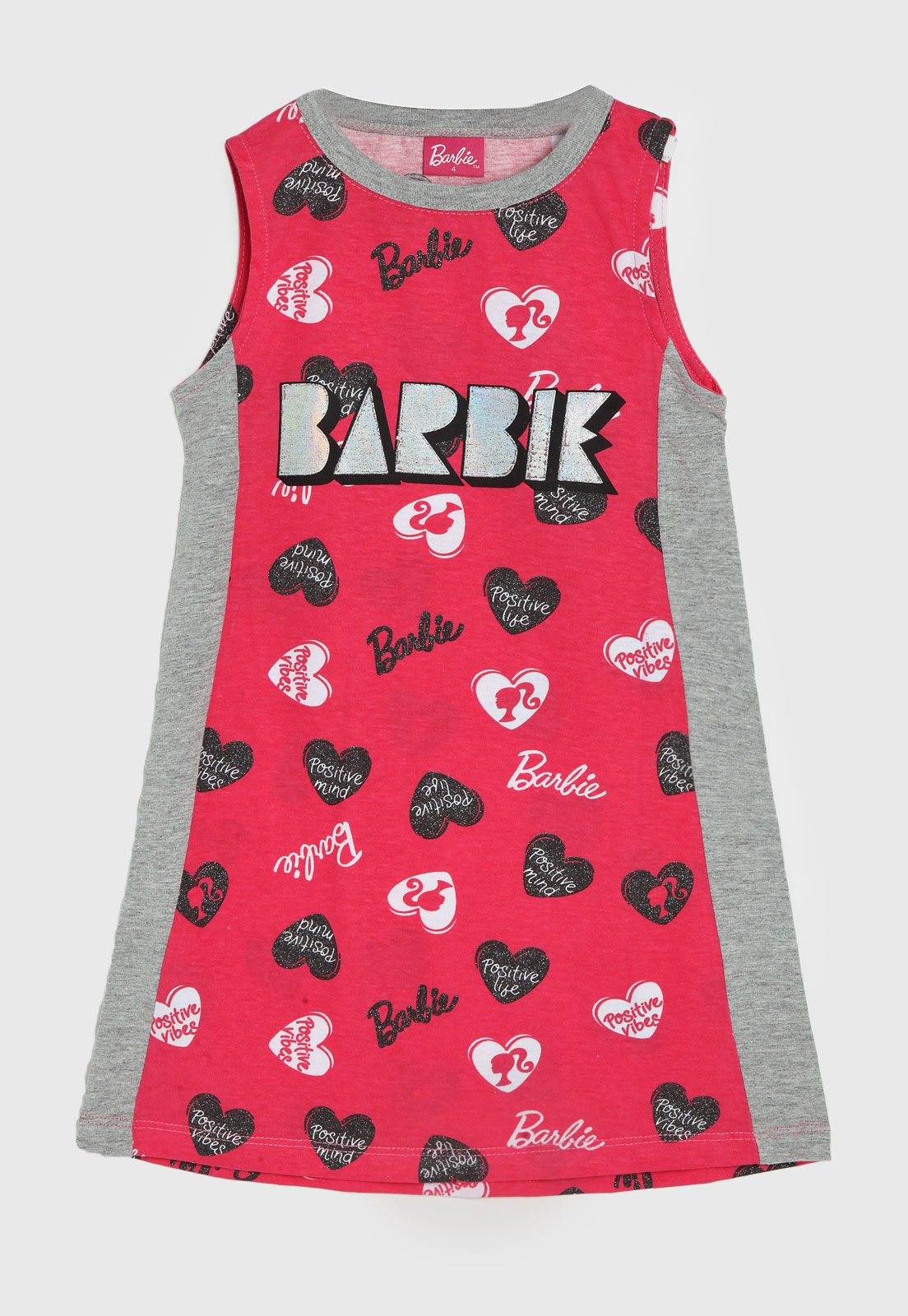 Vestido Fakini Infantil Barbie Rosa - Compre Agora