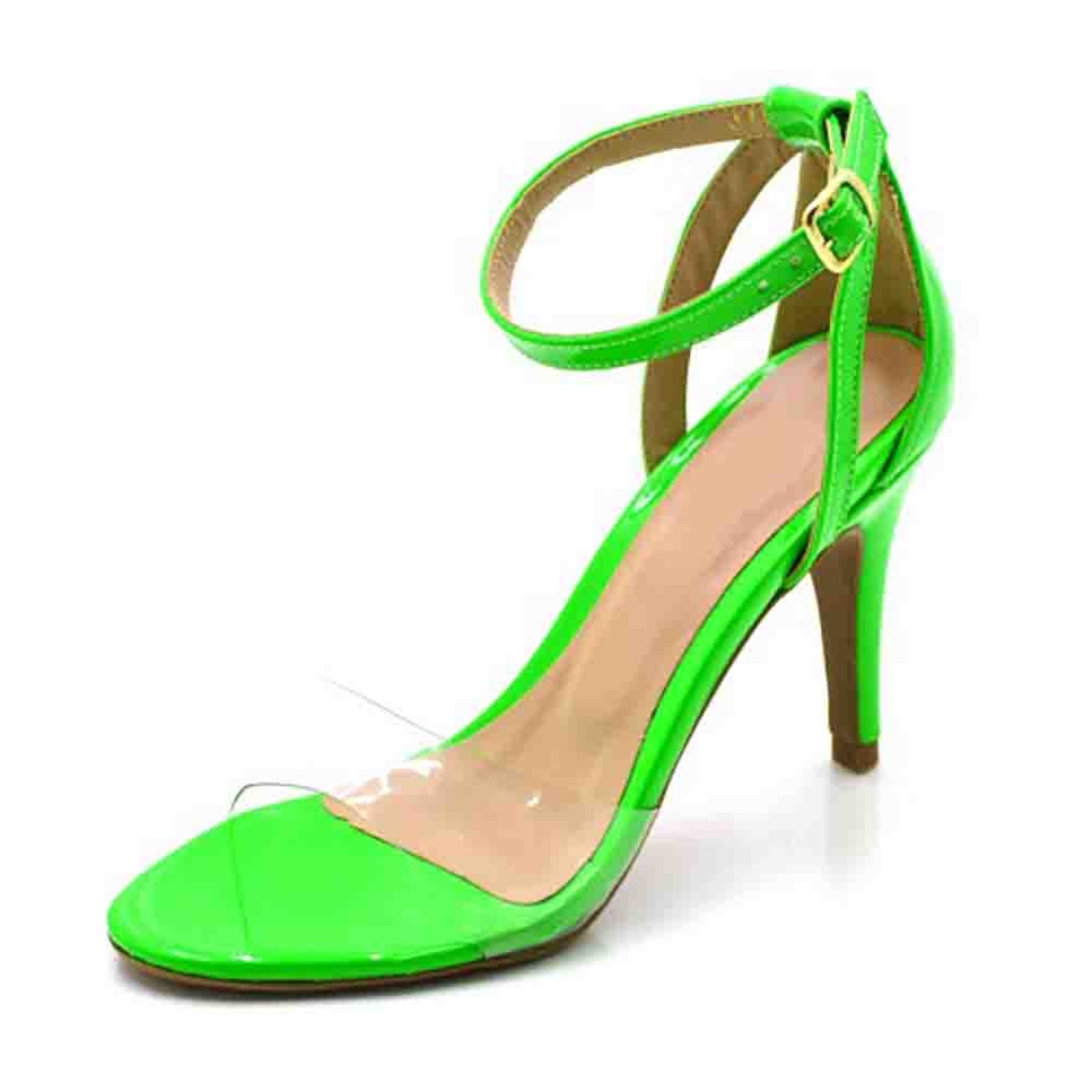 sandalia verde neon