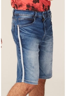 Bermuda Fatal Jeans Slim Azul