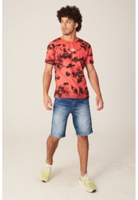 Bermuda Fatal Jeans Slim Azul
