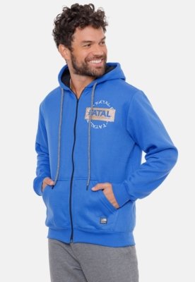 Moletom Fatal Estampado Azul