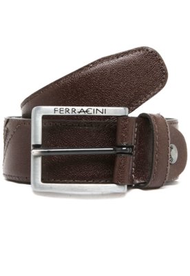 Cinto Couro Ferracini Liso Marrom