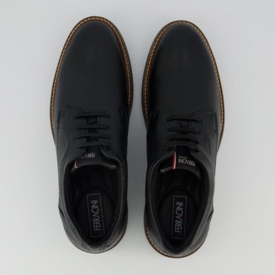 Sapato Ferracini Easy Preto e Marrom