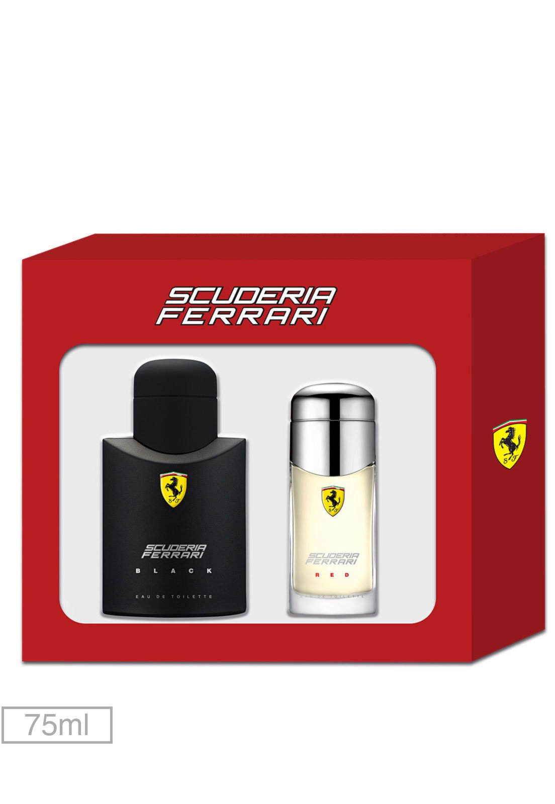 ferrari black e red