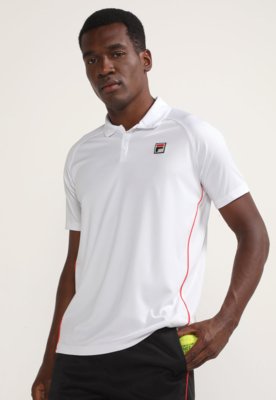Camisa Polo Fila Reta Cinci Fbox Branca Menor preço em Camisa Polo Fila Reta Cinci Fbox Branca