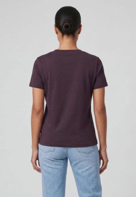 Camiseta Feminina Fila Basic Class Decote V Roxa
