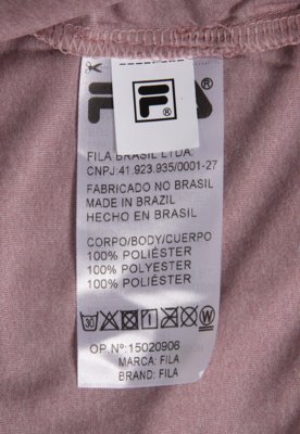 Camiseta Fila Basic Train Rosa