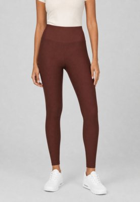 Legging Fila Life Ribbed Marrom