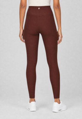 Legging Fila Life Ribbed Marrom