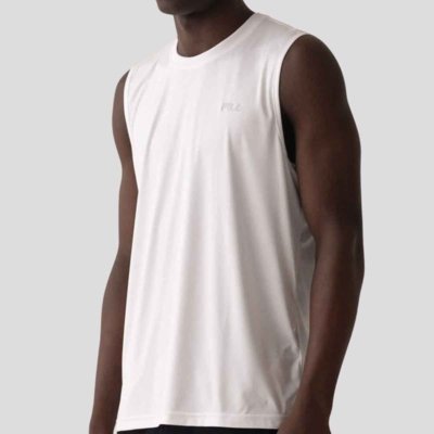 Regata Fila Basic Sports II Branco e Prata