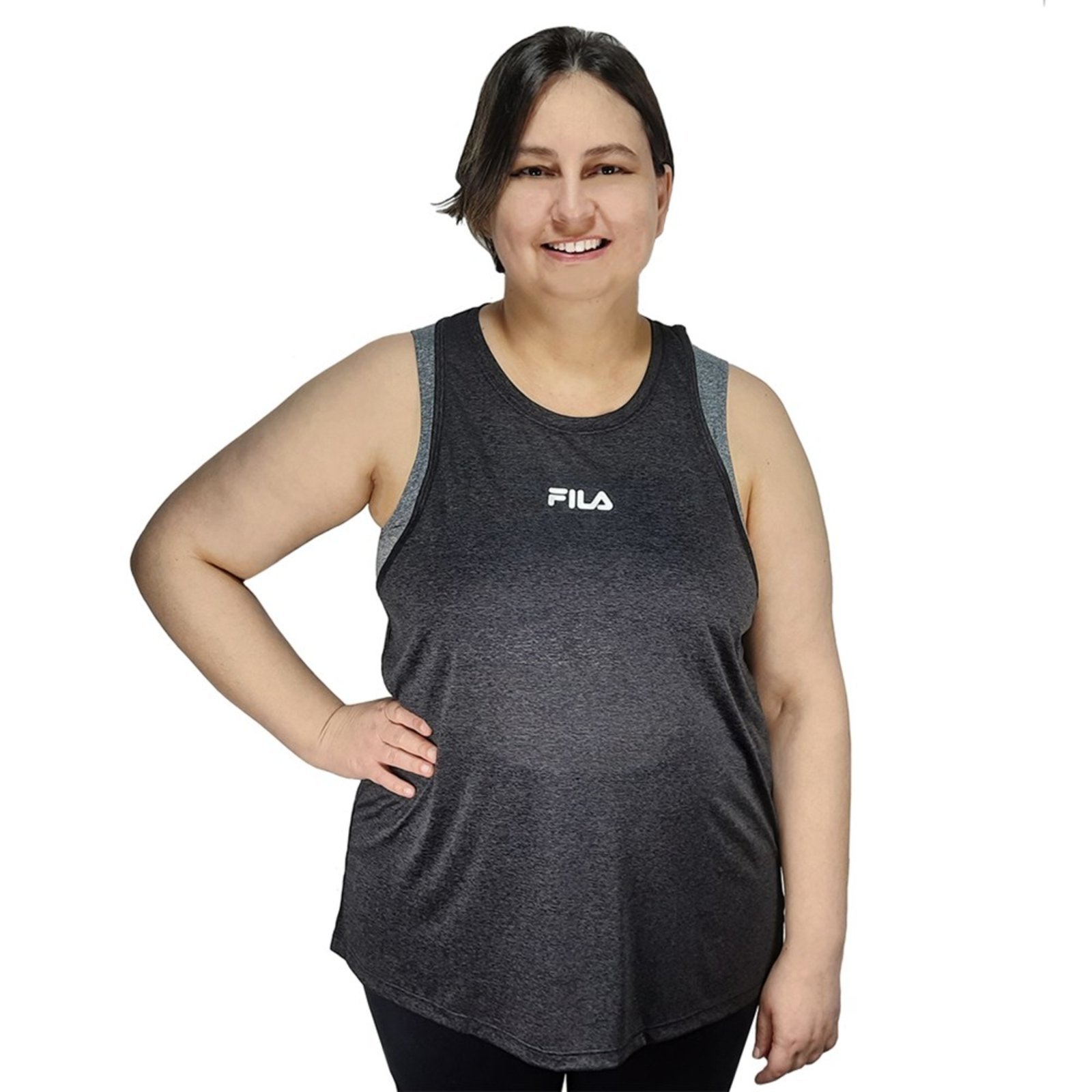 fila sleeveless moletom com capuz