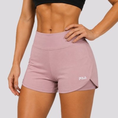 Shorts Fila Double Basic Train III Feminino Rosa