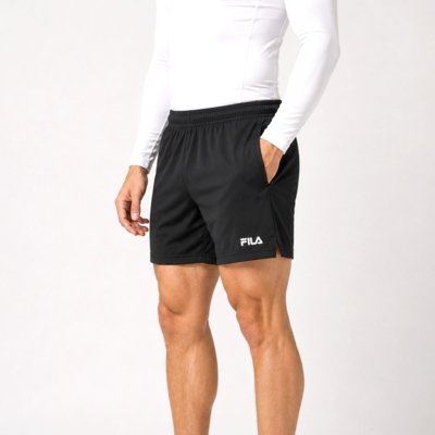 Shorts Fila Train 5 Preto e Branco