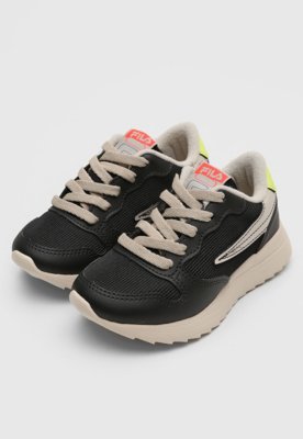 tenis fila infantil preto