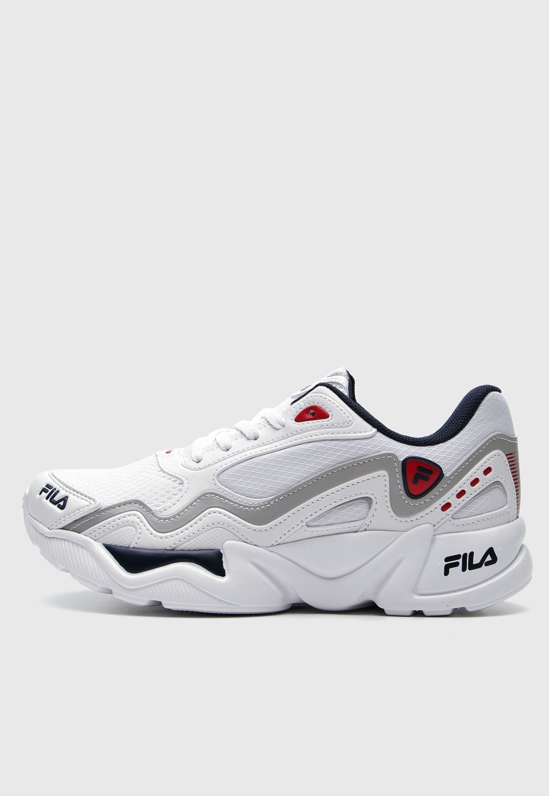 fila branco com azul