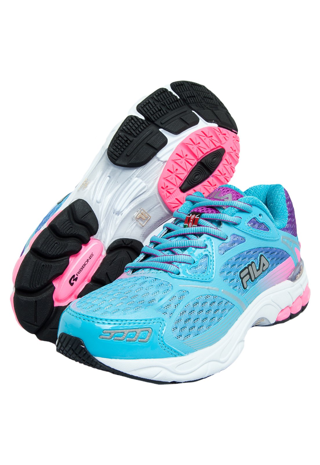 tenis fila azul feminino