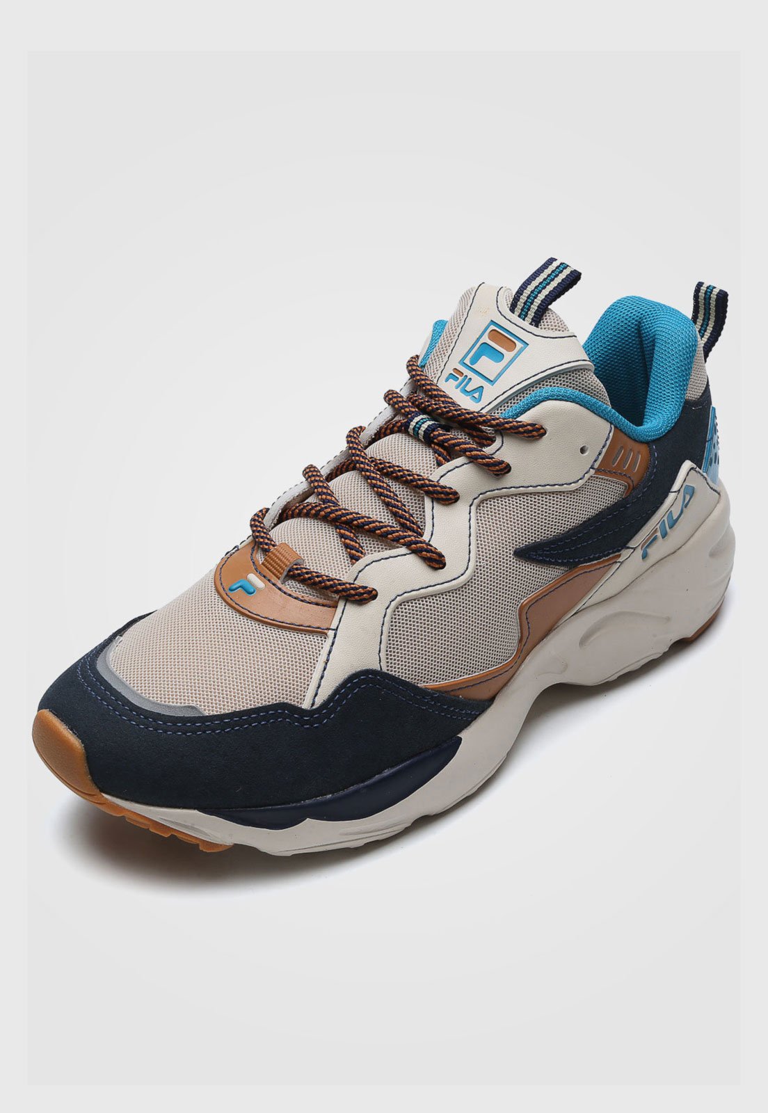 tenis fila bege feminino