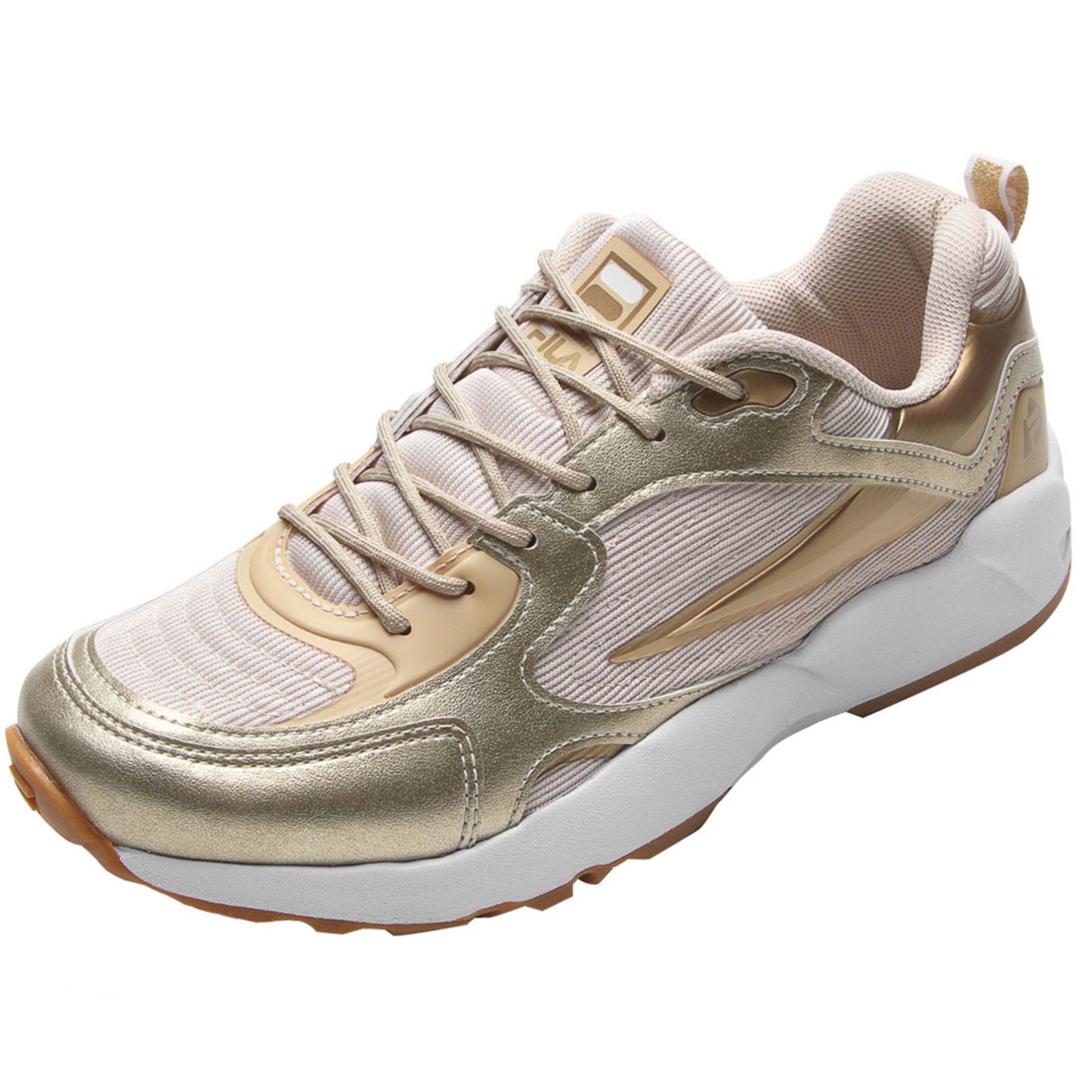tenis fila dourados