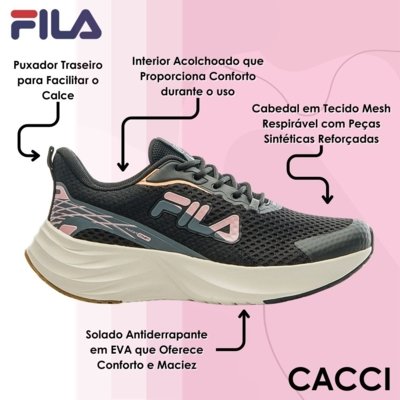 Tênis Feminino Running Amortecimento Mesh Racer Comet Fila