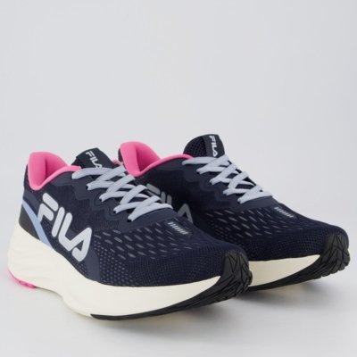 Tenis Fila Comet 2 Feminino Azul e Rosa