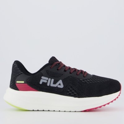 Tênis Fila Fastness Feminino Preto e Rosa