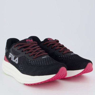 Tênis Fila Fastness Feminino Preto e Rosa