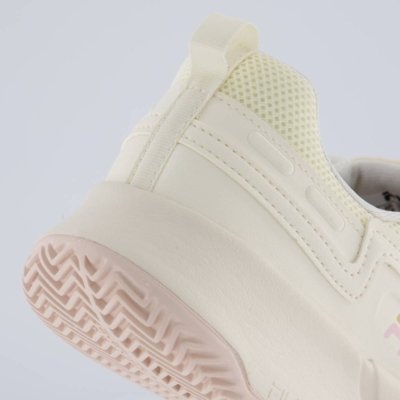 Tênis Fila Precision Feminino Bege e Rosa