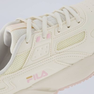 Tênis Fila Precision Feminino Bege e Rosa