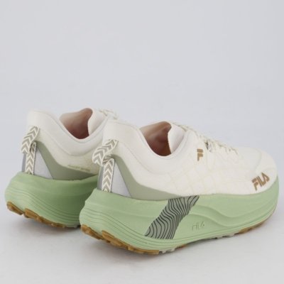 Tênis Fila Racer Skytrail Feminino Bege e Verde