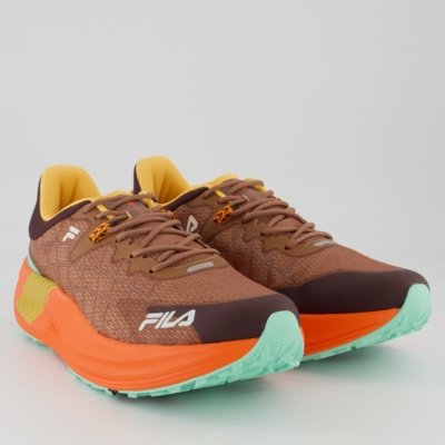 Tênis Fila Racer Skytrail Marrom e Laranja