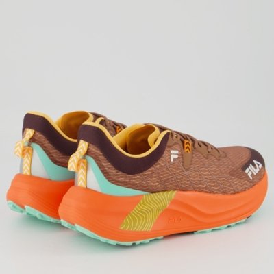 Tênis Fila Racer Skytrail Marrom e Laranja