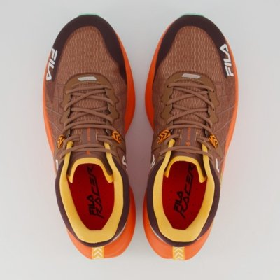 Tênis Fila Racer Skytrail Marrom e Laranja